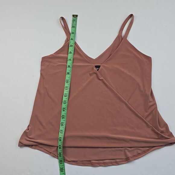 Lulus -1606 Loops-y Daisy Coral Orange Faux Wrap Top Sleeveless‎ Small - Picture 10 of 12